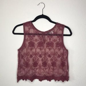 Free People Sheer Floral Top